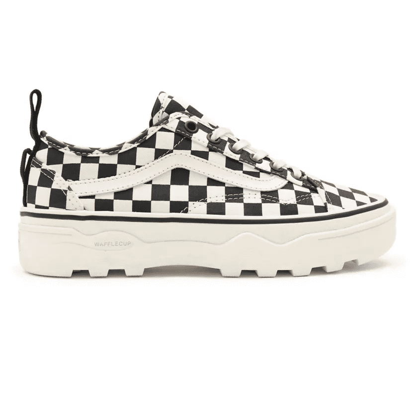 VANS Sentry Old Skool WC Shoes Checkerboard Marshmallow Black Playroom