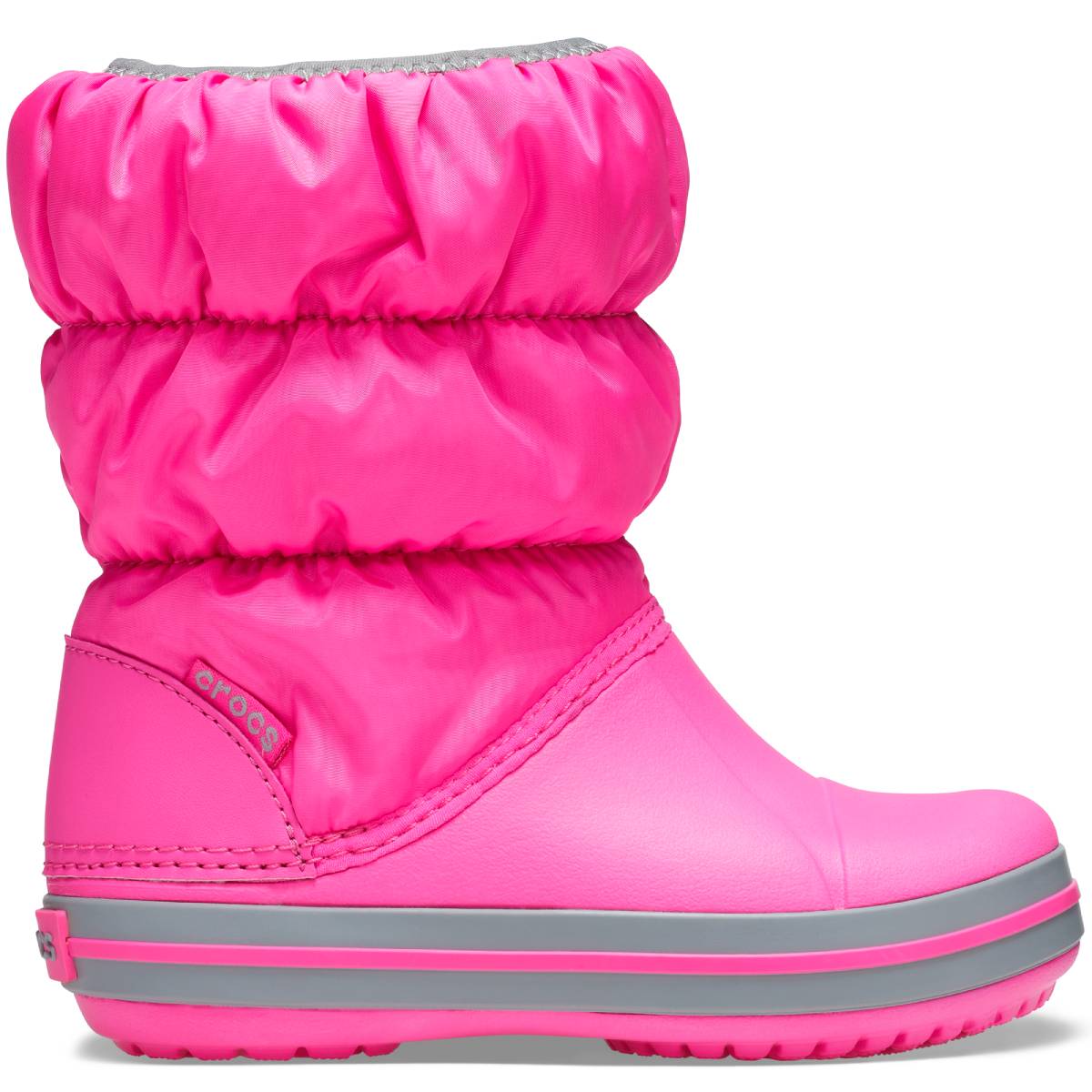 CROCS Winter Puff Boots Candy Pink Playroom