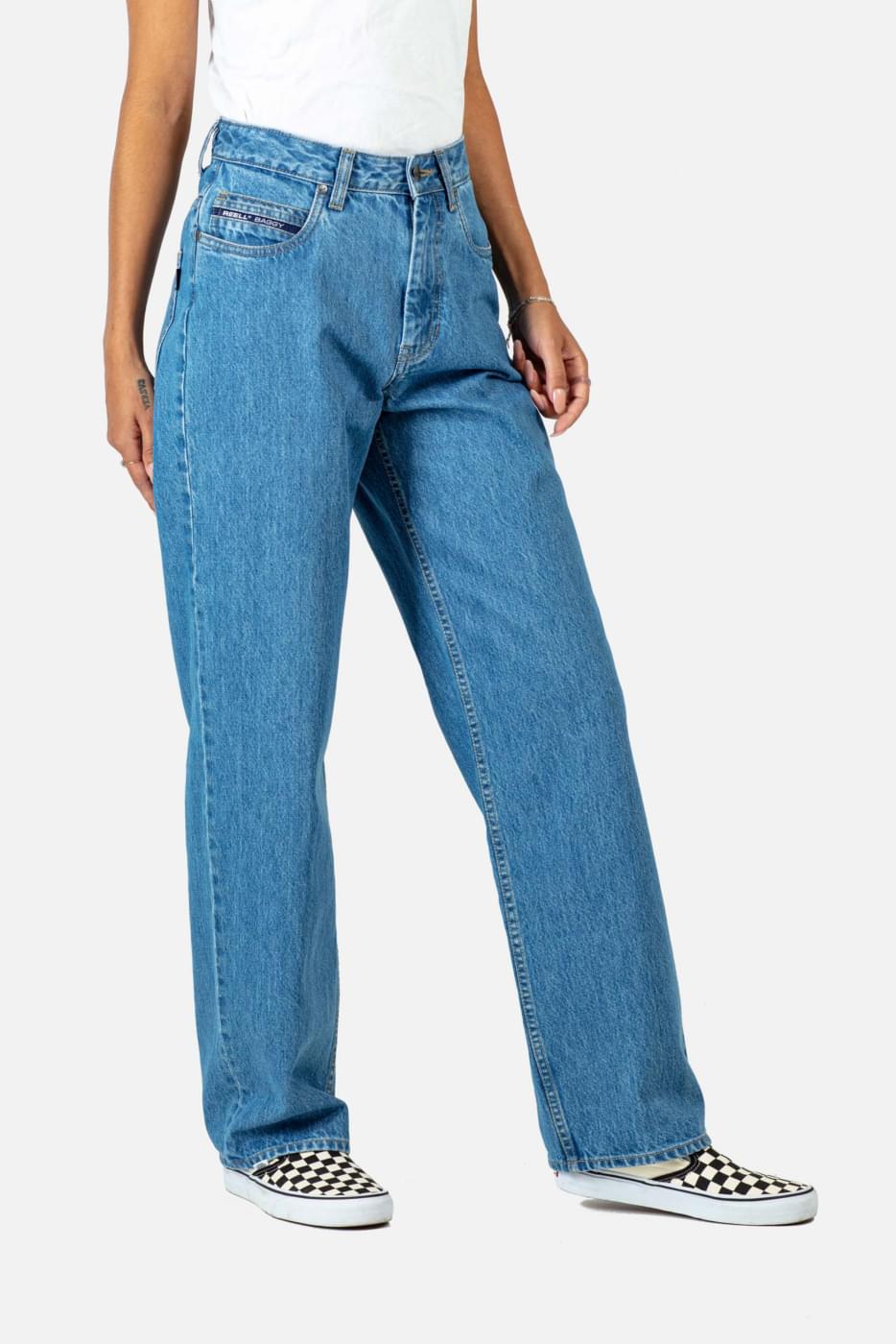 REELL Women Betty Baggy | Origin Mid Blue - Playroom REELL Women Betty Baggy | Origin Mid Blue - Playroom