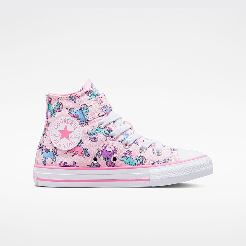 CONVERSE YOUTH Chuck Taylor All Star Easy On Unicorns High Top Pink Foam Pink Playroom