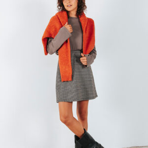 BADILA Mini Checkered Skirt | Black