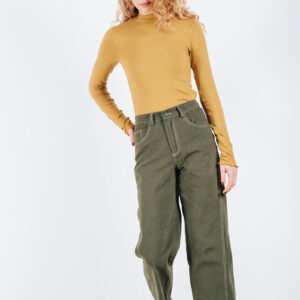 BADILA Cotton Trousers | Khaki
