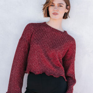 BADILA Sequins Top | Bordeaux