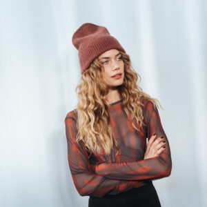 BADILA See-Through Printed Top | Brick