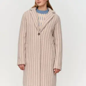 24COLOURS  Teddy Fabric Coat | Beige