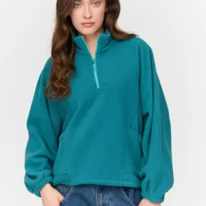 24COLOURS Fleece Top | Green