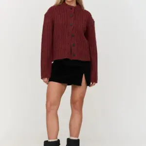 24COLOURS Short Corduroy Skirt | Black