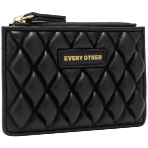 EVERY OTHER Quilted Card Holder | Black