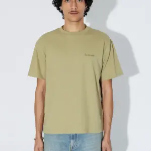 DR DENIM Bace Tee | Lt Green Brush
