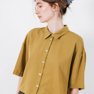 BADILA Cropped Shirt | Green