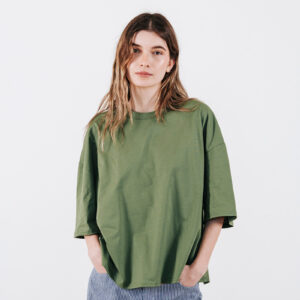 BADILA Organic Cotton Oversized T-Shirt | Green