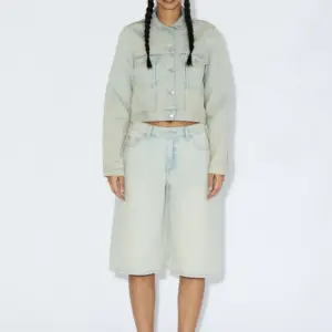 DR DENIM Bree Shorts | Stream Pale Vintage Worn