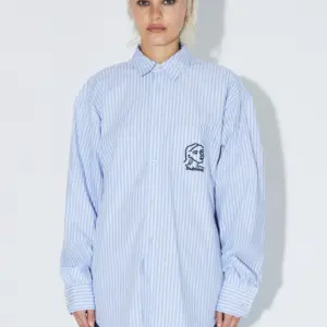 DR DENIM Wes Shirt | Blue Stripe Draw