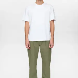 ANERKJENDT Akjan Cotton Poplin Pants - Loden Green