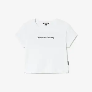 KAOTIKO Humans Are Exhausting T-shirt | White