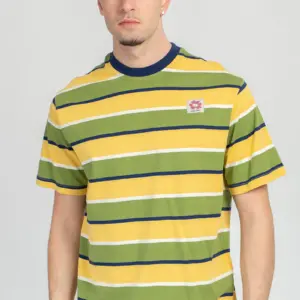 KAOTIKO Stripes Island T-shirt | Yellow/Green