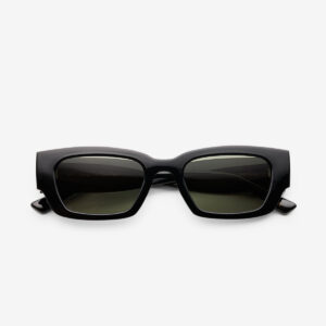 MESSY WEEKEND Pitt Sunglasses | Black / Green
