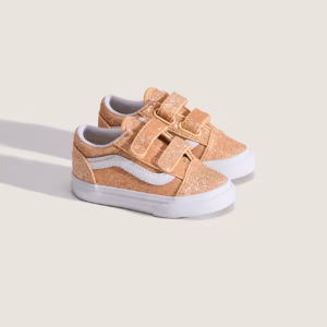 VANS Toddler Old Skool V Glitter Shoes | Apricot Glow