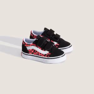 VANS Toddler Old Skool Glitter V Shoes | Leopard / Diva Pink