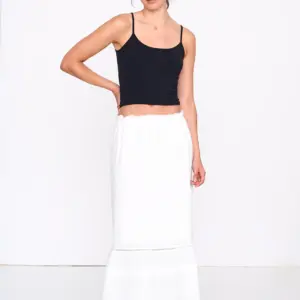 24COLOURS Cotton Skirt | White