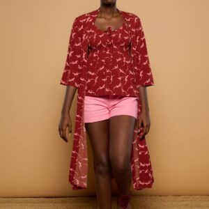 MINUETO Pitiusas Kimono | Maroon