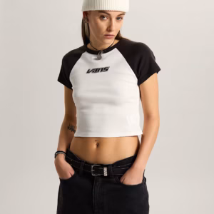 VANS Little Kids Clare Baby T-Shirt | White