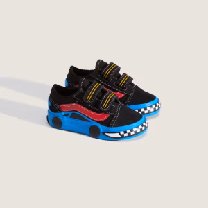 VANS Toddler Old Skool V Shoes | Black / Blue