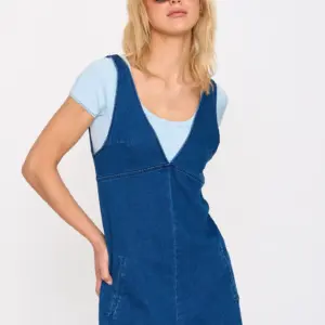 24COLOURS Dress in denim | Blue