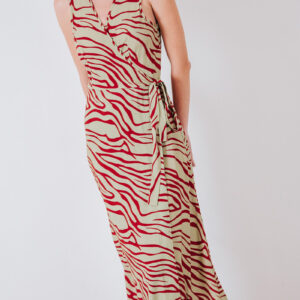 BADILA Printed Wrap Dress | Green